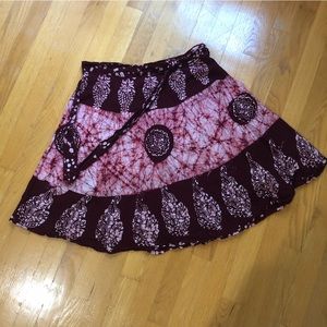 Hand dyed skirt